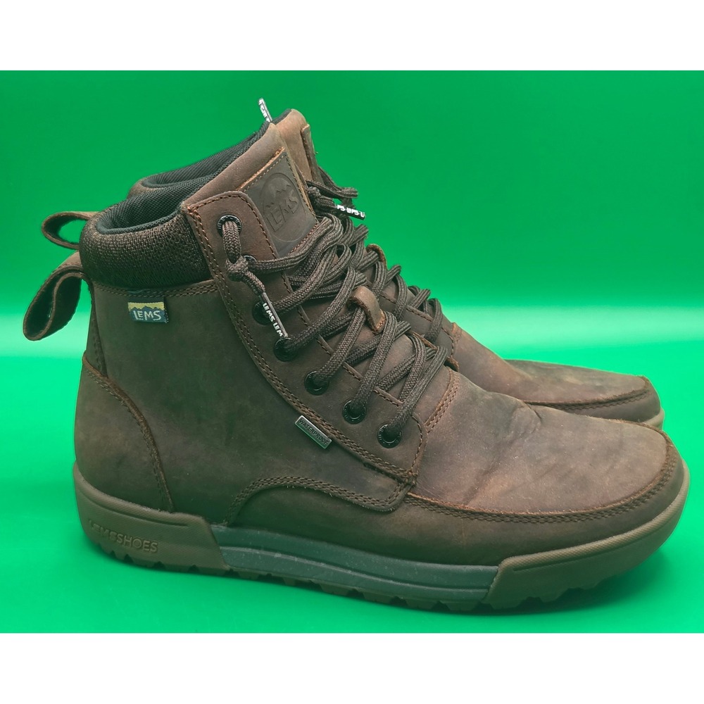 Lems Boulder Summit WP Rugged Bark Waterproof Boots Mens 8 Womens 9.5 LEMS701